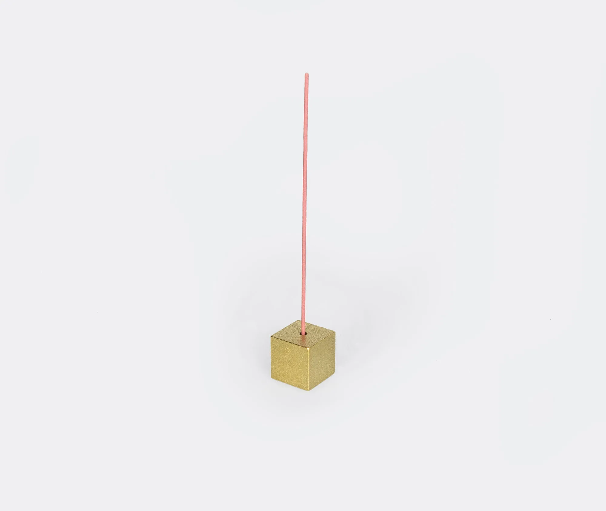 Cube Incense Holder - Gold