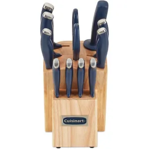 Cuisinart C77SSN-12P Color Pro Collection 12 Piece Knife Block Set, Navy