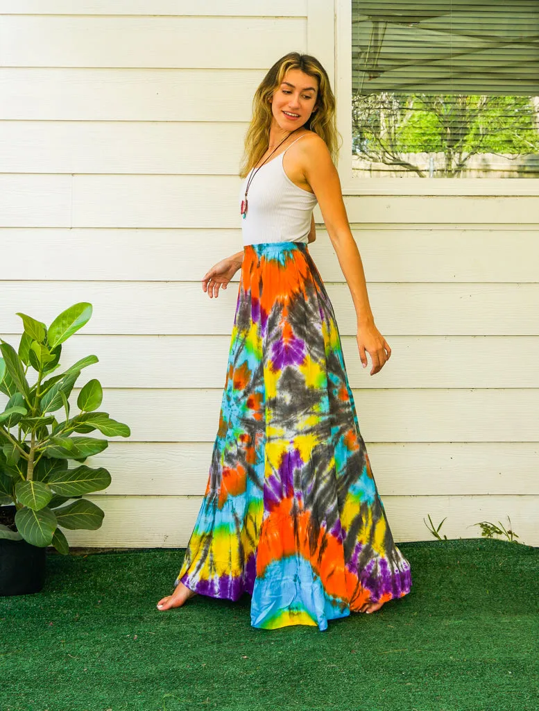 Dancing in the Sand Hand Dyed Tiered Maxi Skirt