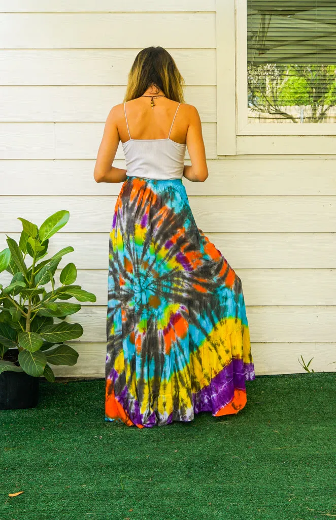 Dancing in the Sand Hand Dyed Tiered Maxi Skirt