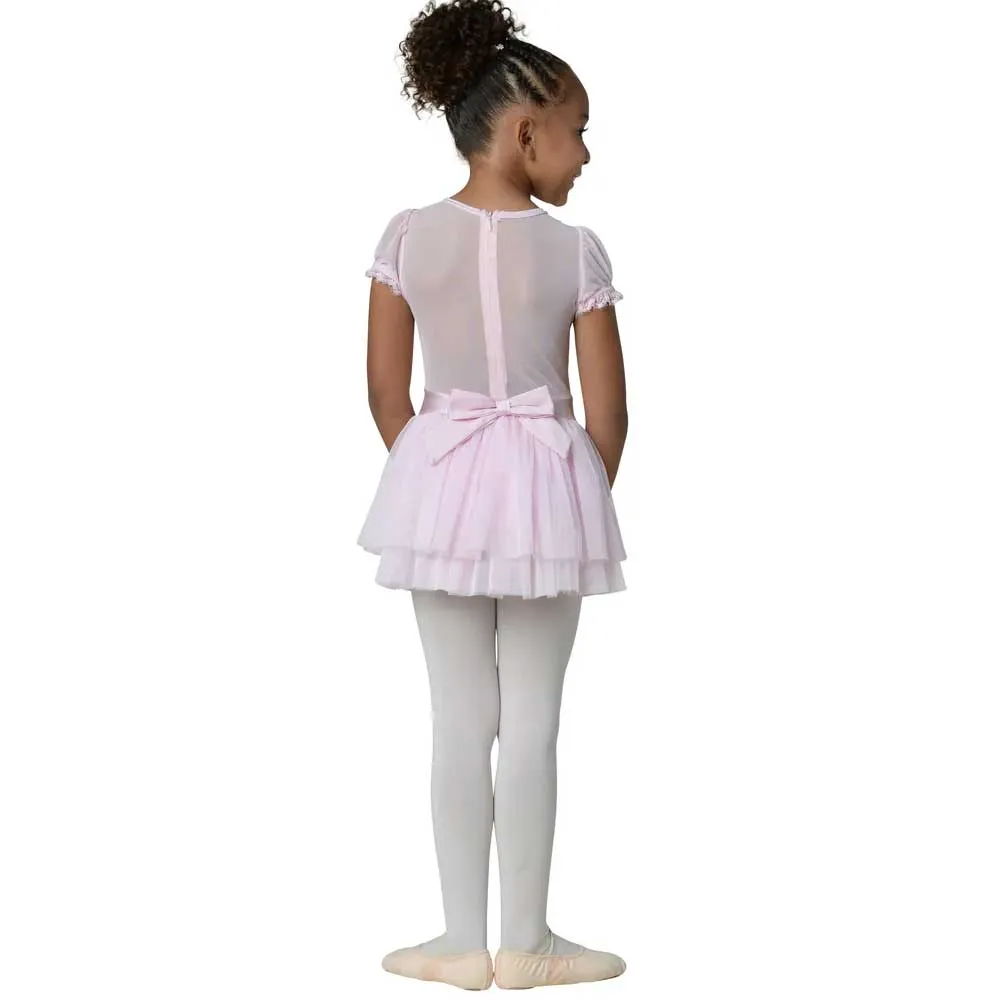 Danshuz 22201C Zip Back Ballet Dress Pink - Girls