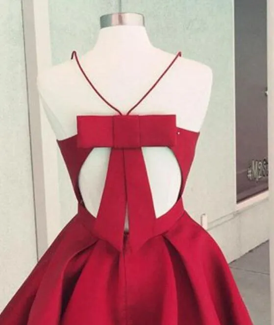 Dark Red Short Satin Prom Homecoming Dress,Burgundy Bridesmaid Dress,Short Cheap Burgundy Homecoming Dress Under 100