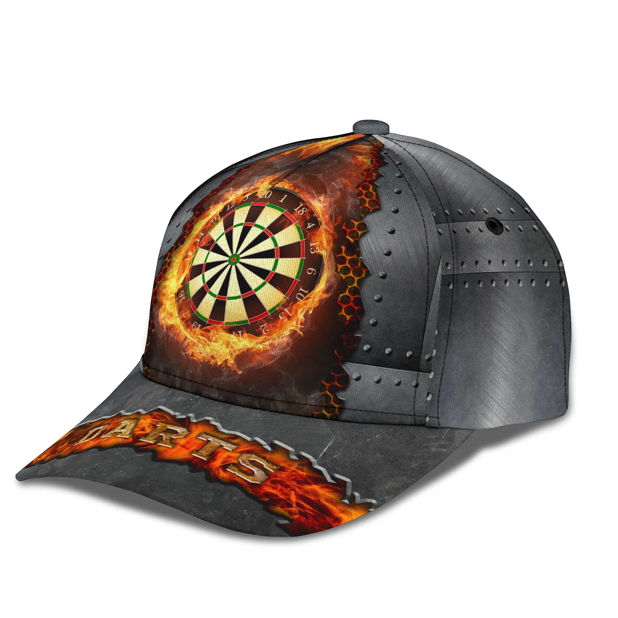 Dart Board on Fire Classic Cap