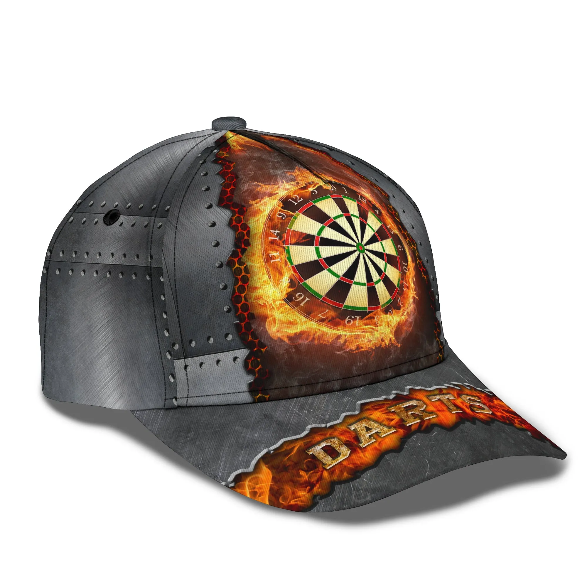 Dart Board on Fire Classic Cap