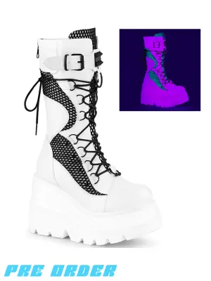 DEMONIA SHAKER-70 - WHITE VEGAN LEATHER ✰ PRE ORDER ✰