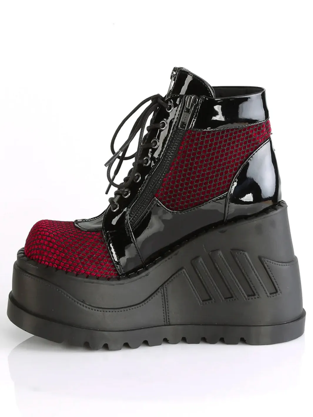 DEMONIA STOMP-18 - BLACK & BURGUNDY  ✰ PRE ORDER ✰