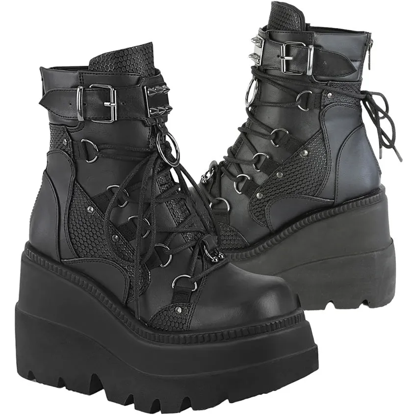 DemoniaCult Shaker 60 Boots Black