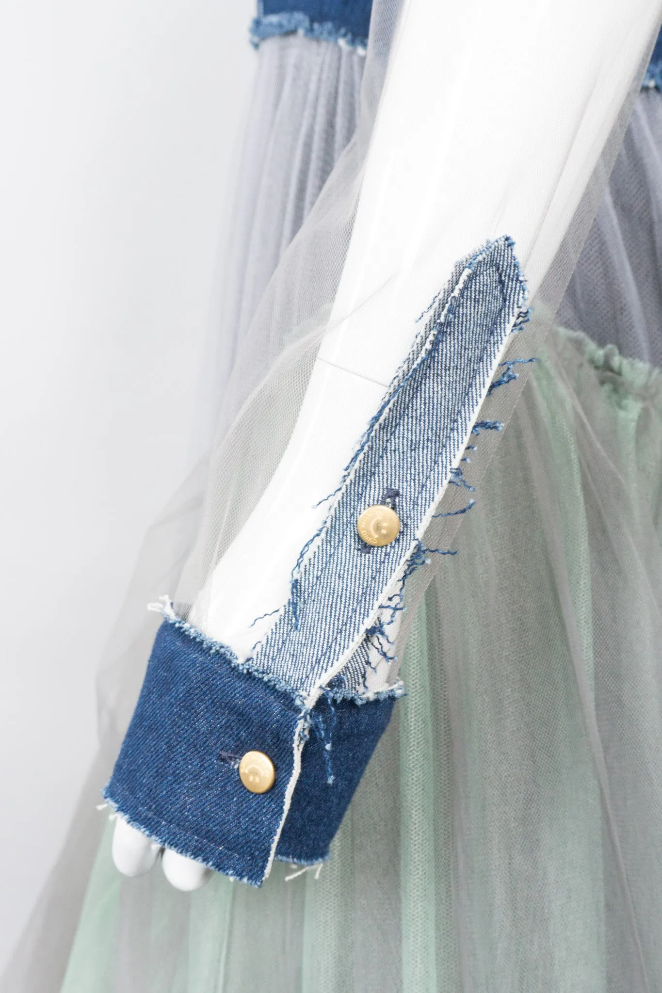 Denim Tulle Mermaid Dress