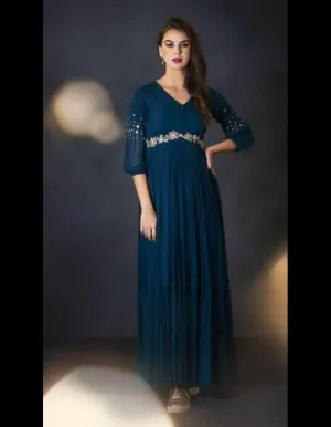 Designer Indo-western Georgette Gown