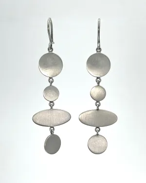 Disc & Ellipse Dangle Earrings