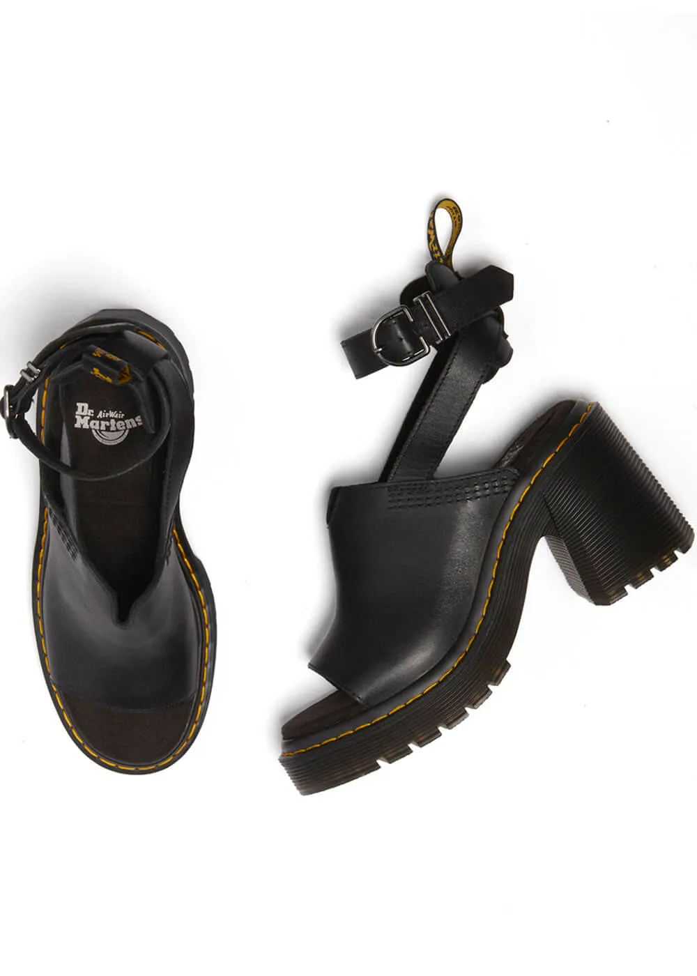 Dr. Martens Millee Sendal Leather Sandals Black
