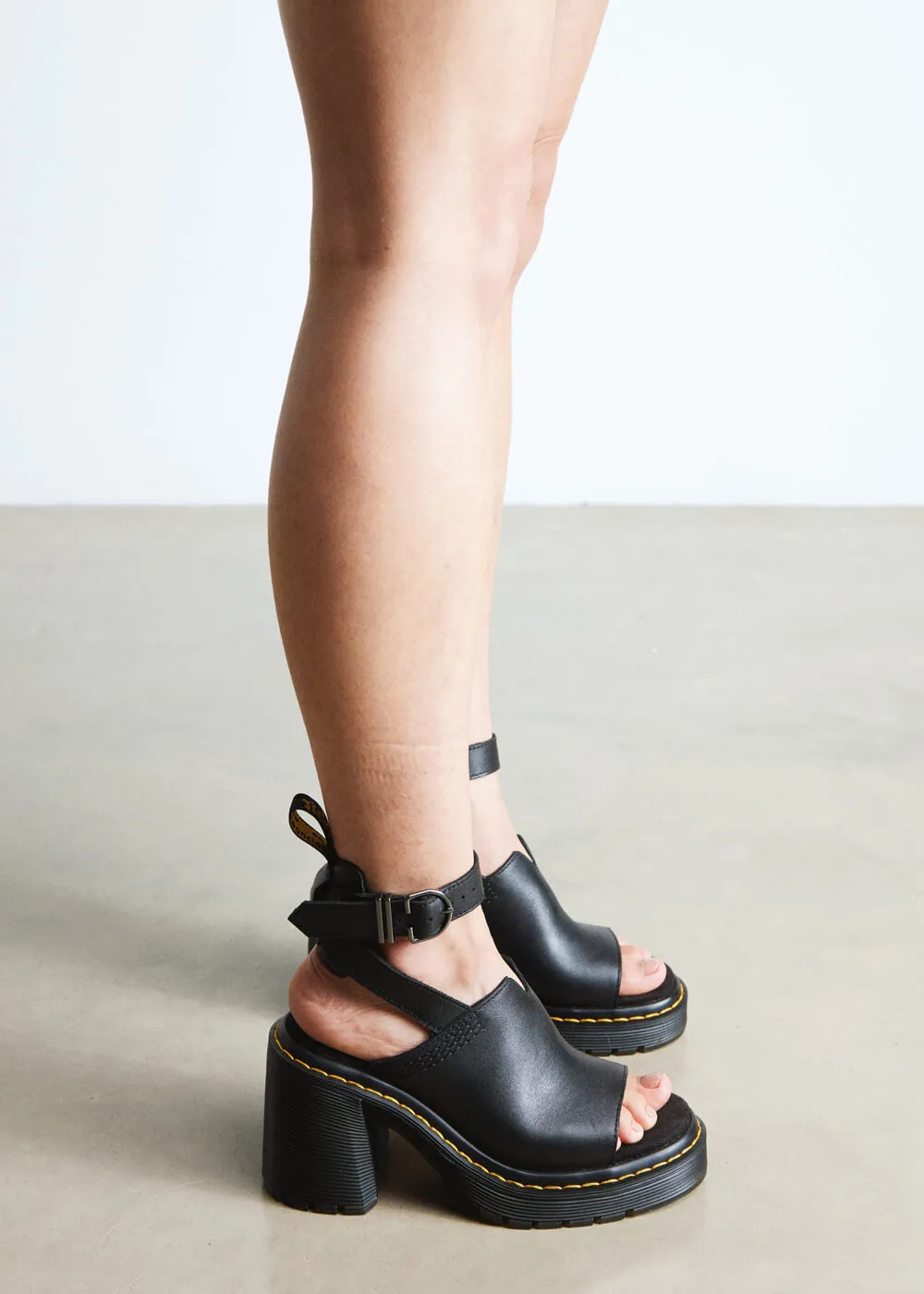 Dr. Martens Millee Sendal Leather Sandals Black