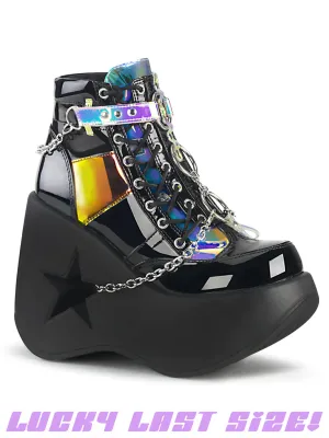DYNAMITE-101 - BLACK PATENT MIRROR - US SIZE 11
