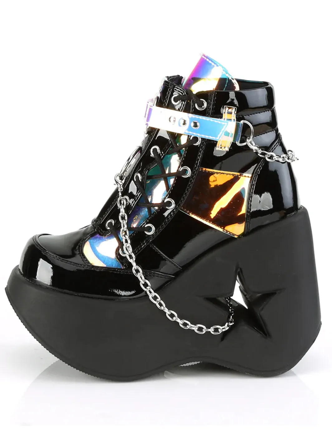 DYNAMITE-101 - BLACK PATENT MIRROR - US SIZE 11