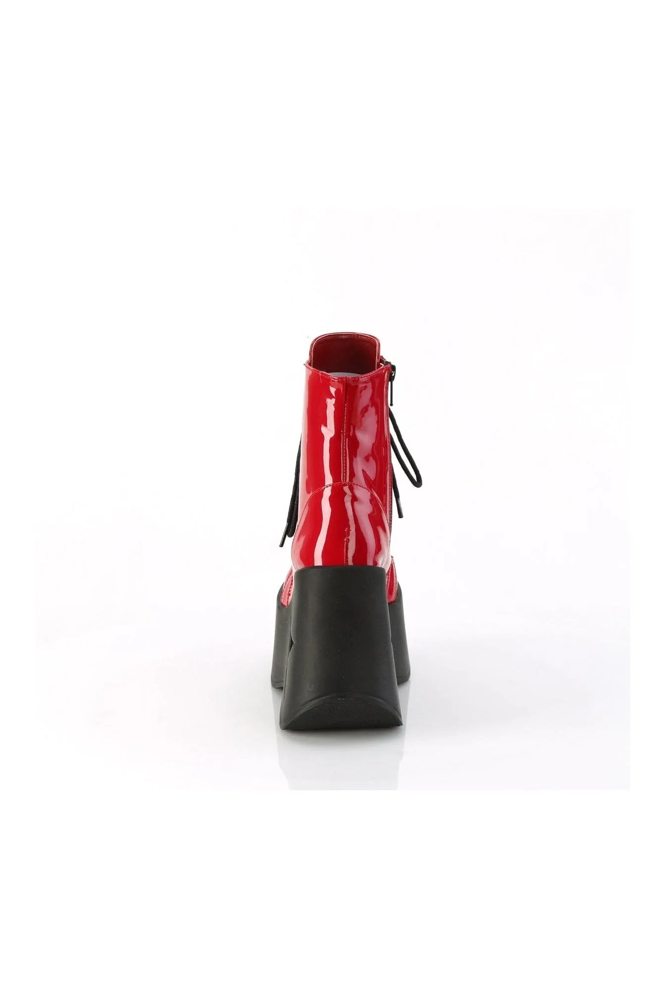 DYNAMITE-106 Red Patent Ankle Boot