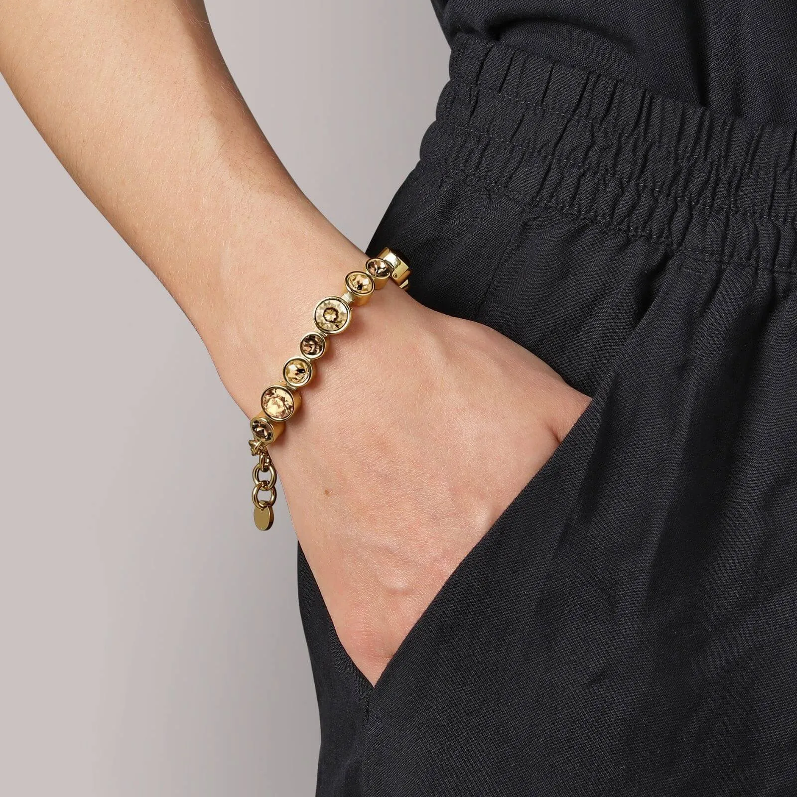 Dyrberg Kern Calice Gold Bracelet - Brown Mix