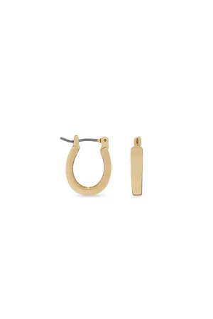 EarSense F354 15mm Gold Chunky Oval Click Hoops