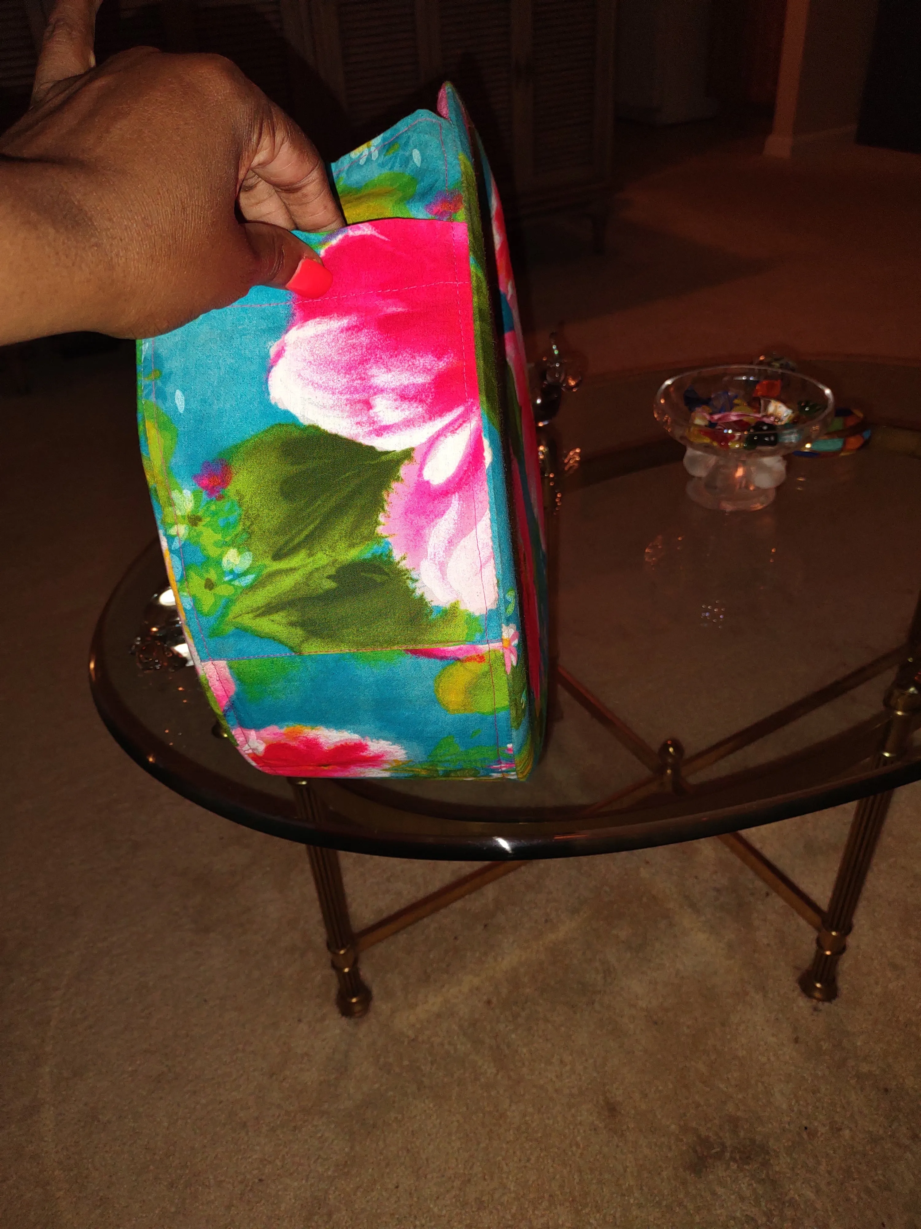 Elegant and Chic Bag Set Assemble Caribbean style. Complete set. Purse handmade in Haïti.
