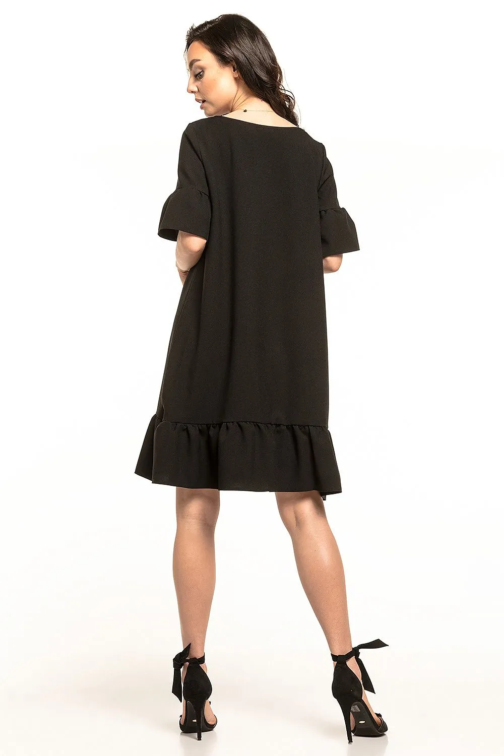 Elegant Frill Mini Dress