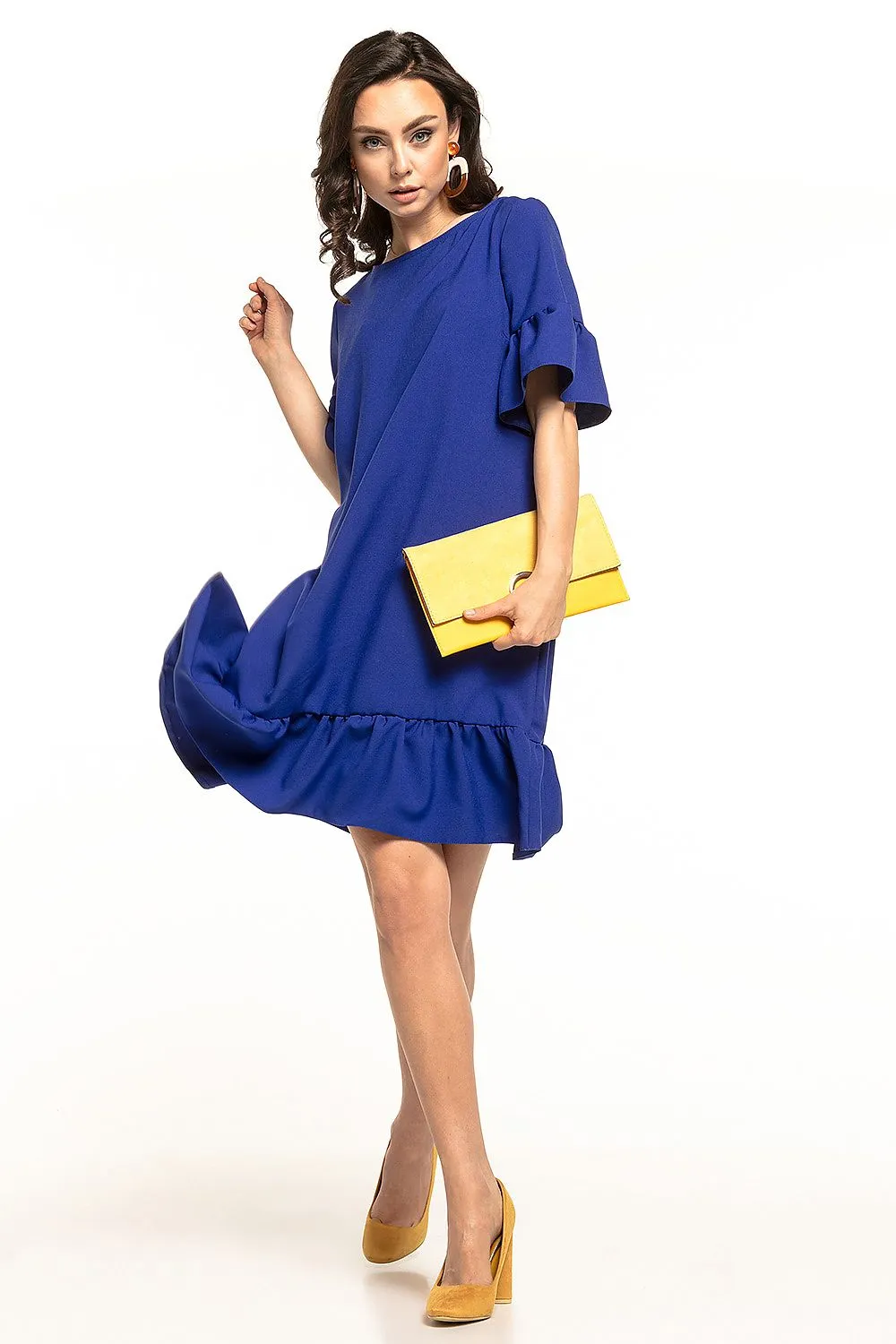 Elegant Frill Mini Dress