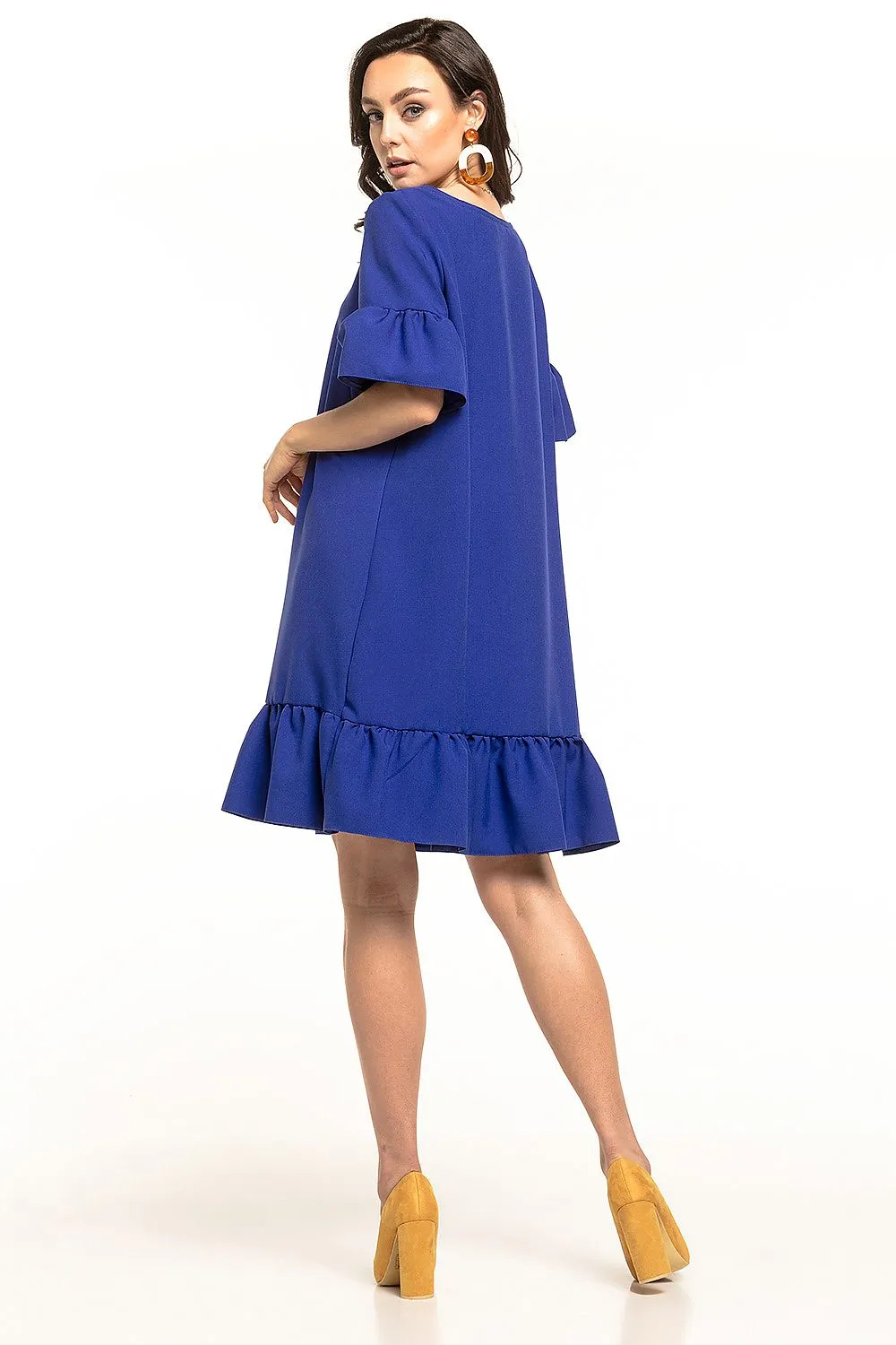 Elegant Frill Mini Dress