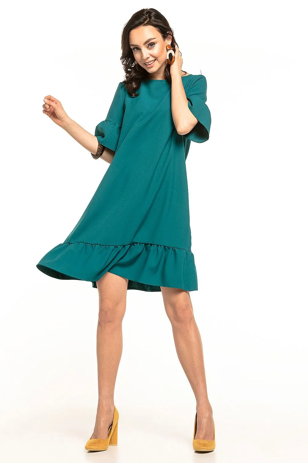 Elegant Frill Mini Dress