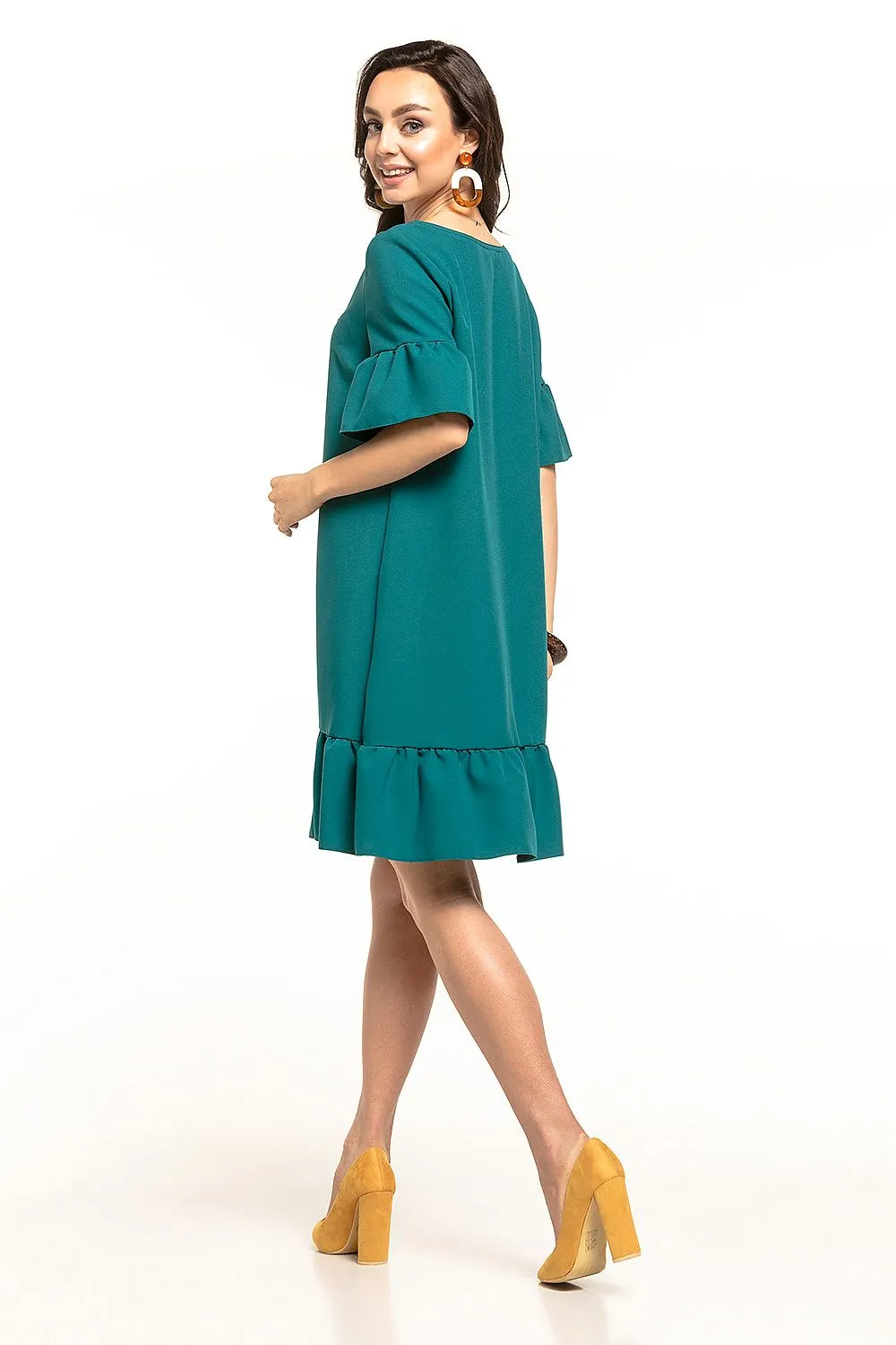 Elegant Frill Mini Dress