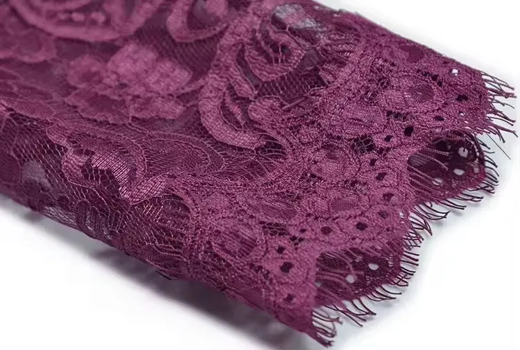 Elegant Sheer Lace Maxi Dress - SY1932