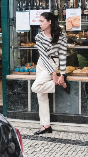 Ema in Black Patent Croc