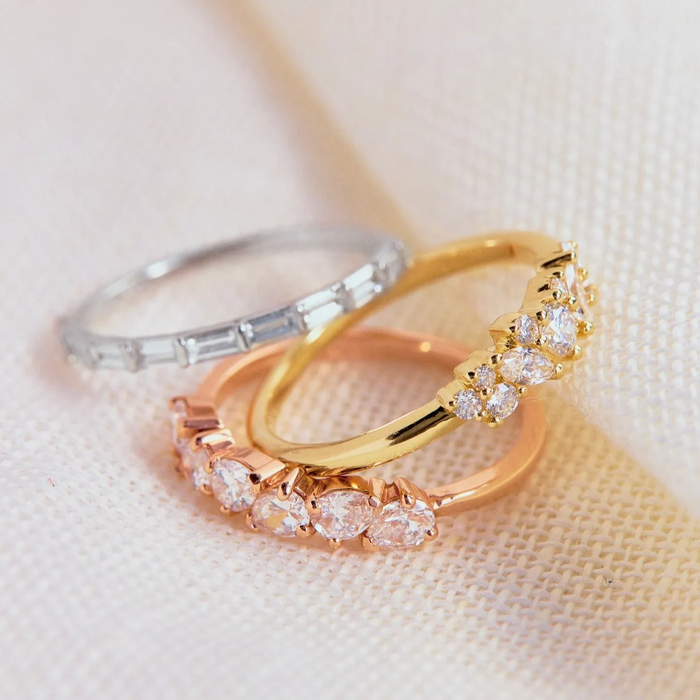 Emma Baguette Diamond Band