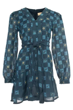 Emma Dress (Blue Block)