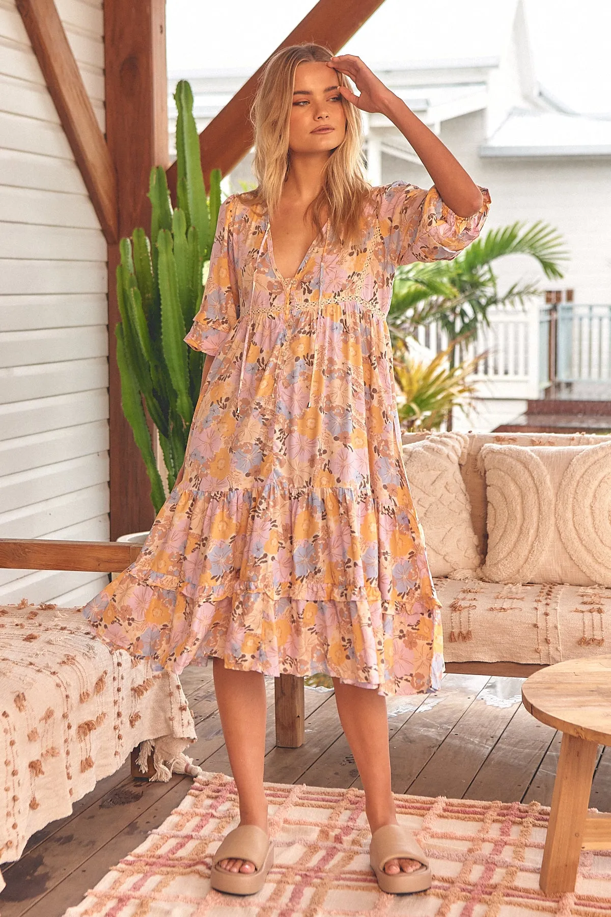 Emmy Print Monday Midi Dress