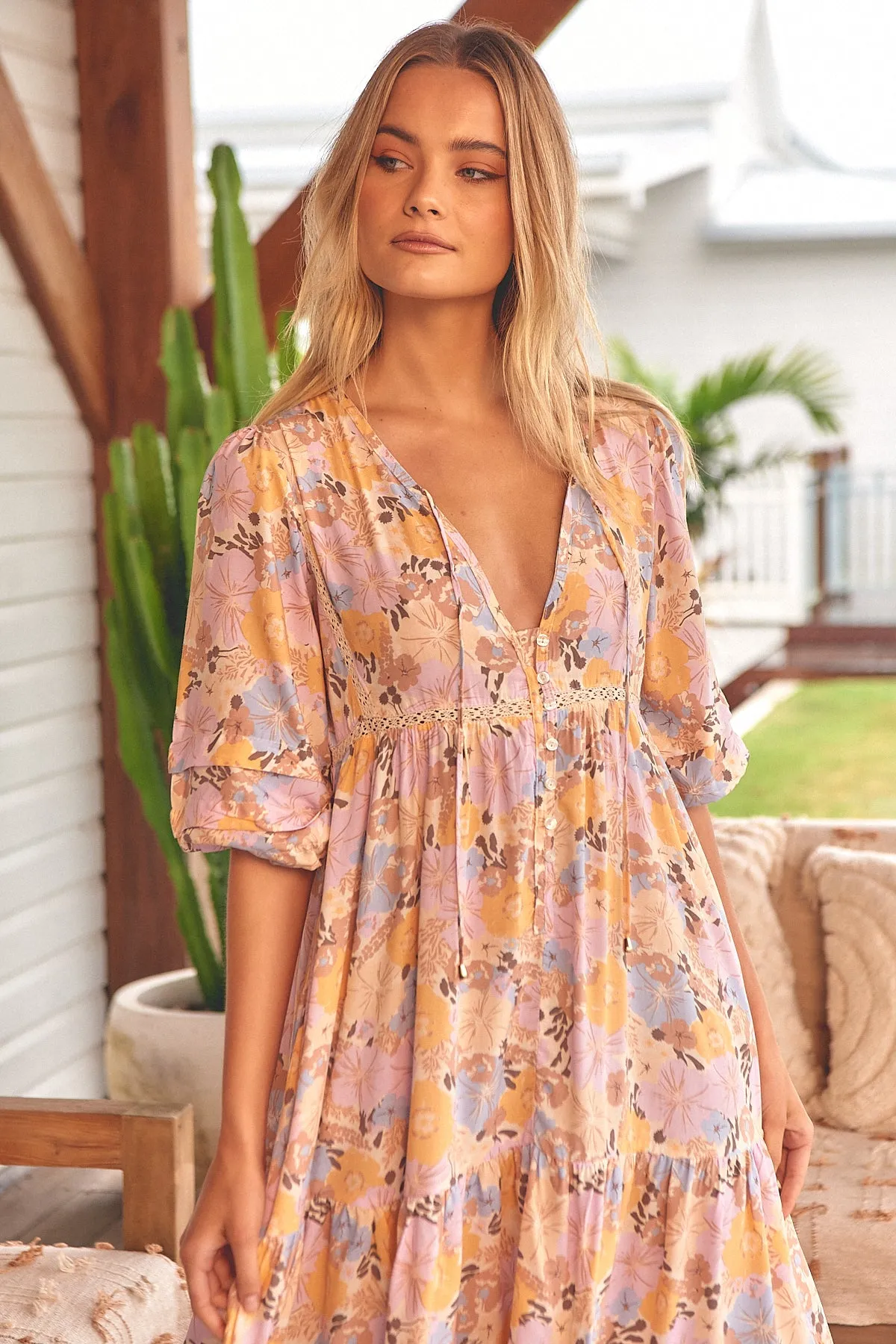 Emmy Print Monday Midi Dress