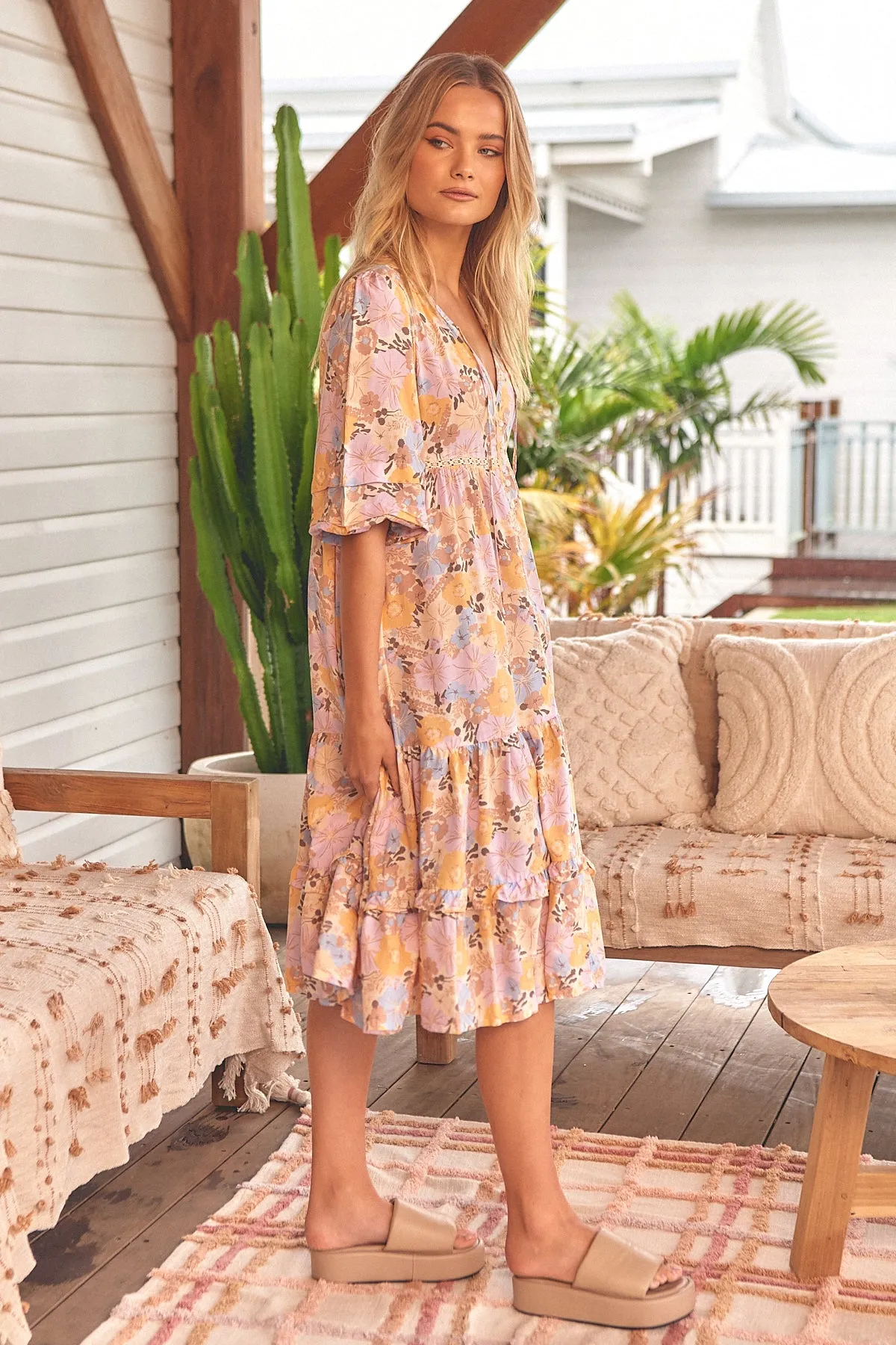 Emmy Print Monday Midi Dress