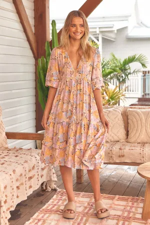 Emmy Print Monday Midi Dress