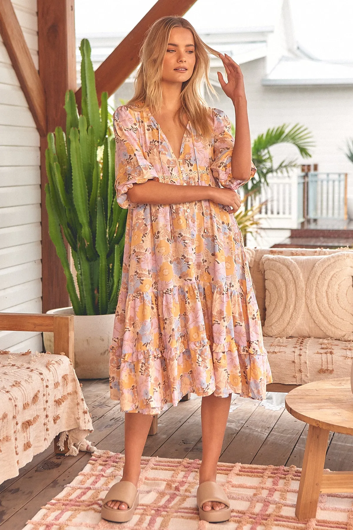 Emmy Print Monday Midi Dress