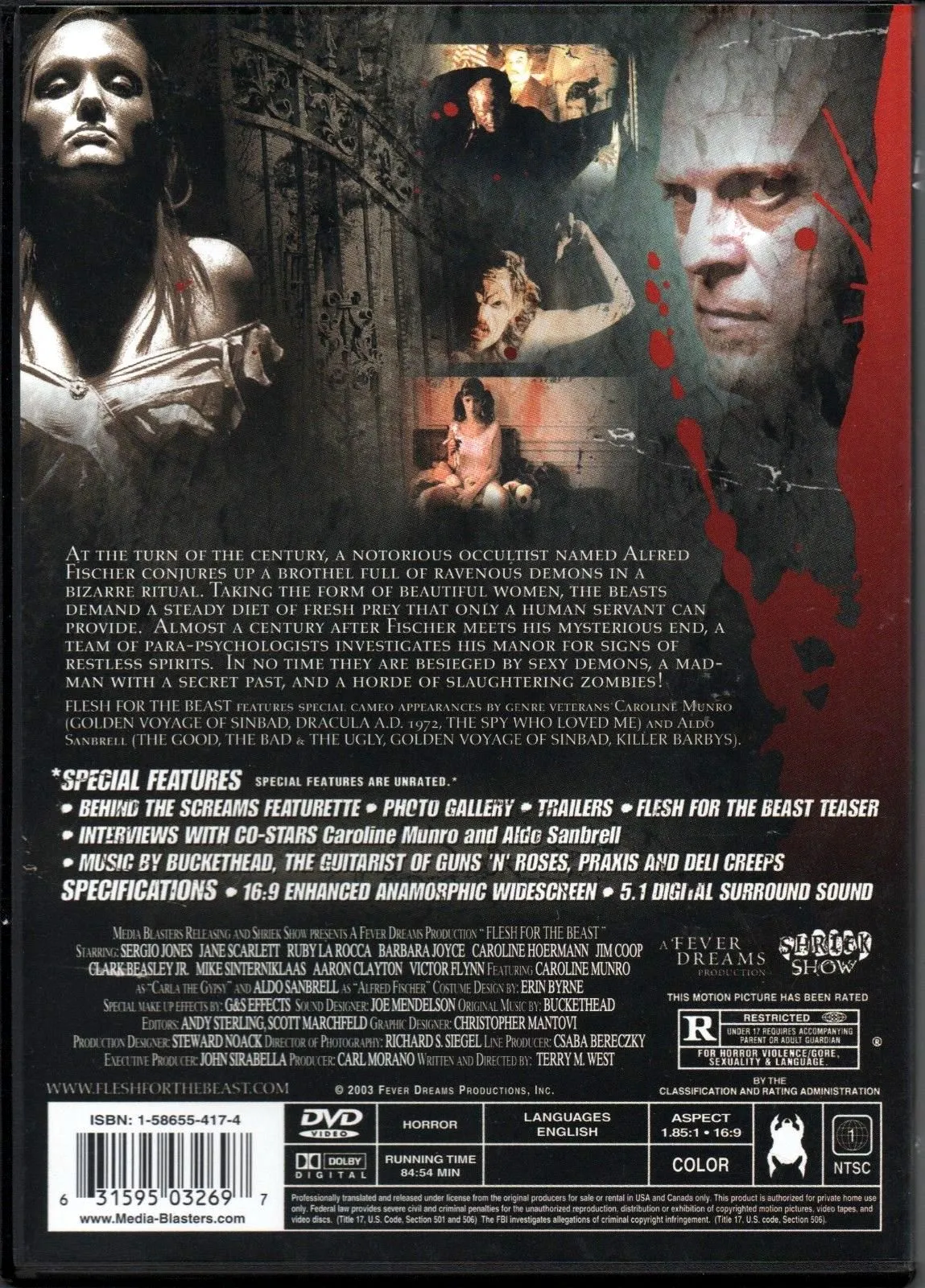 Flesh For The Beast DVD (Free Shipping)