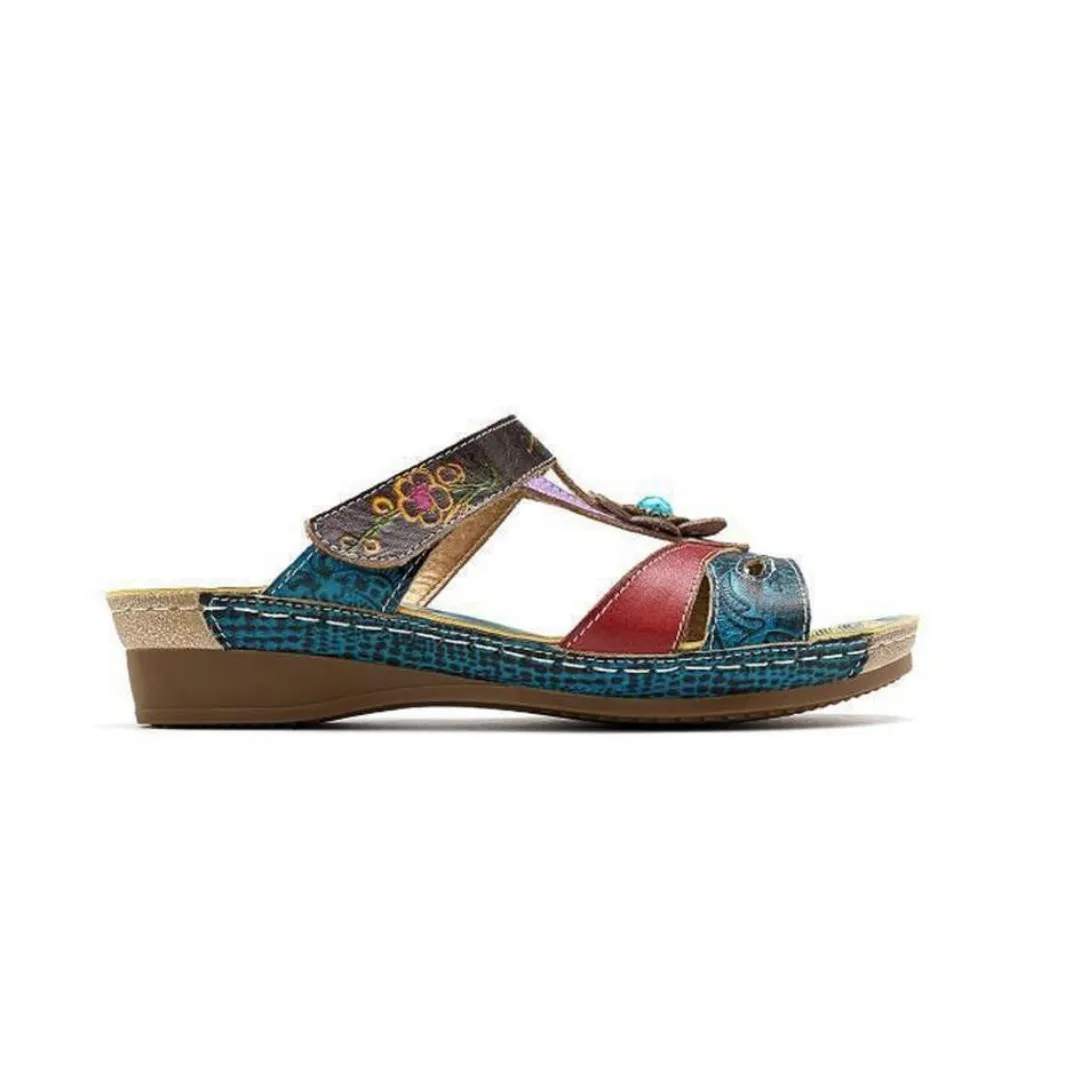 Florene Floral Wedge Sandals
