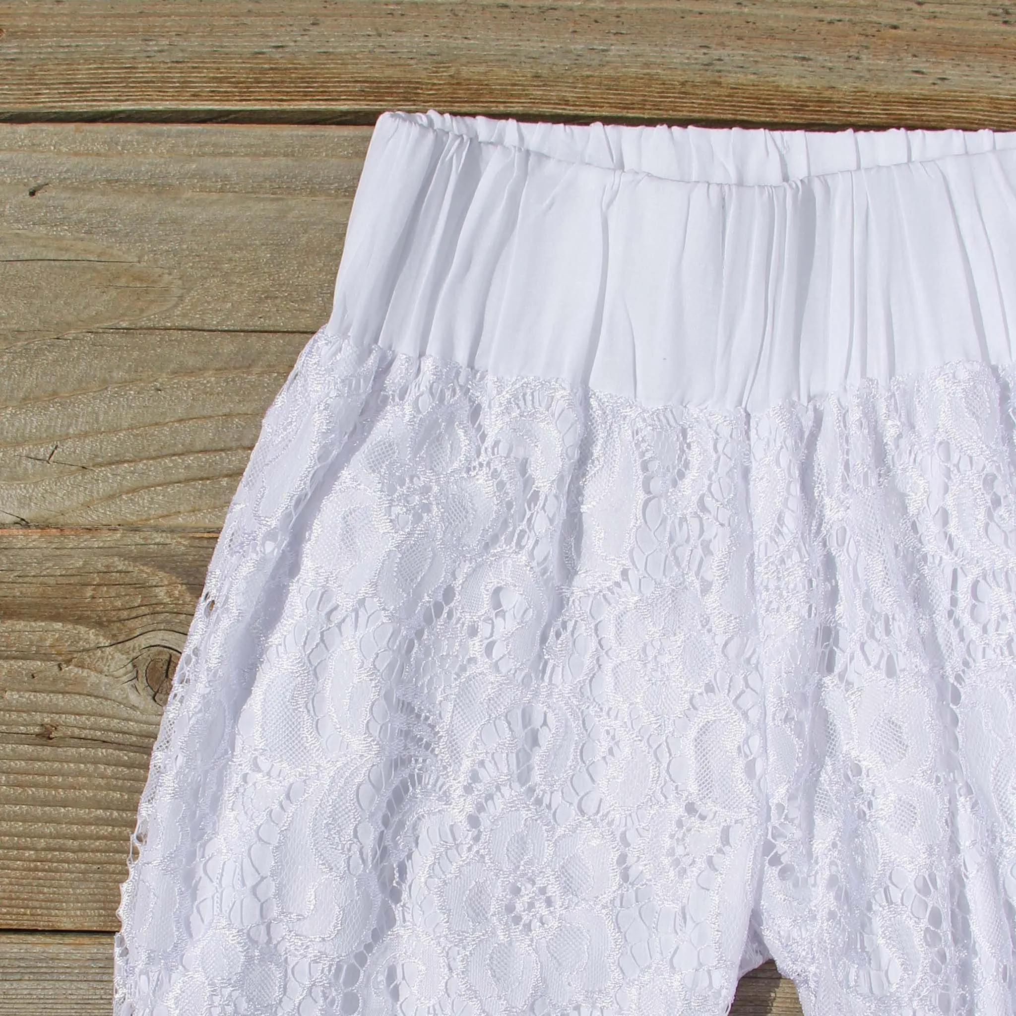 Fortunate Lace Pants in White