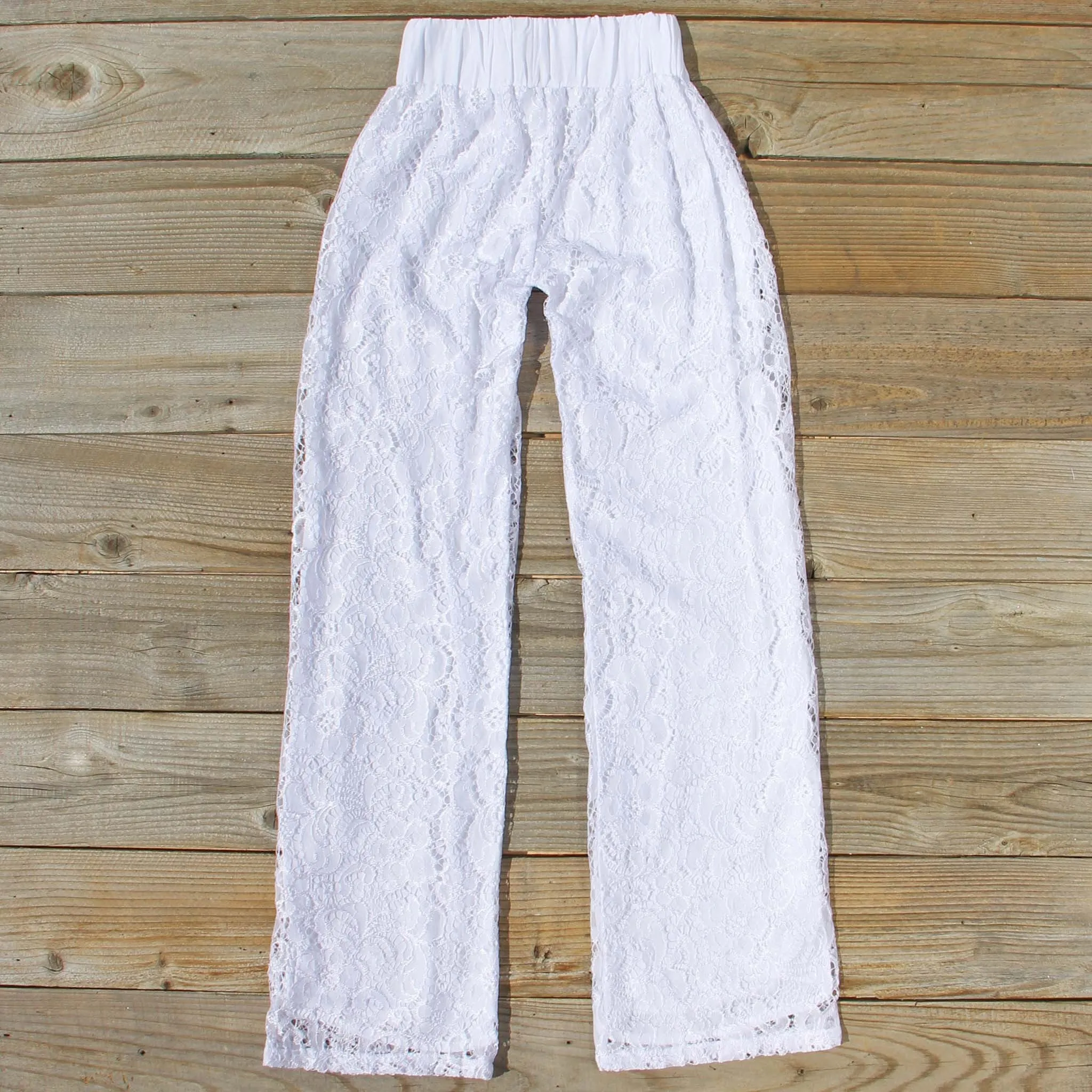 Fortunate Lace Pants in White