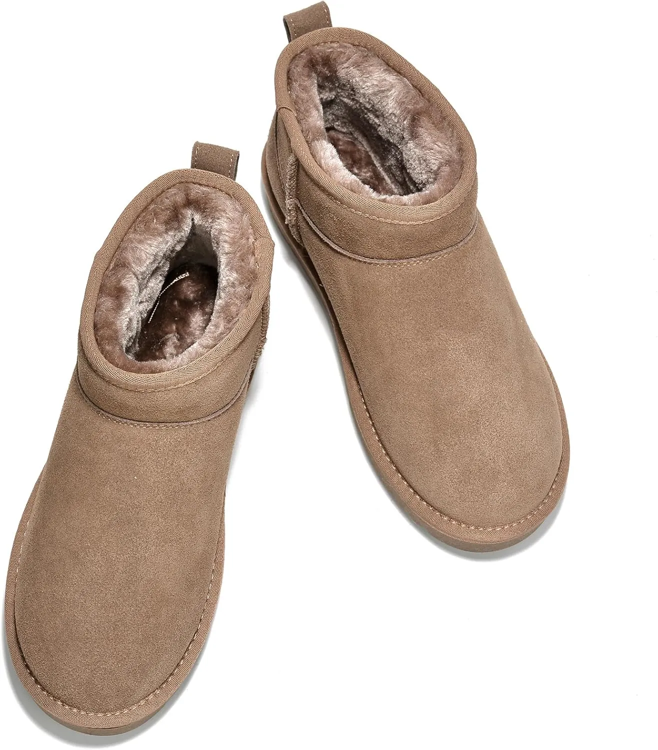 Genuine Suede Ankle Boots for Women - Water Resistant Winter Boots for Women - Memory Foam Insole Trending Shoes for Women - Comfortable Women's Ankle Boots (Hippy)