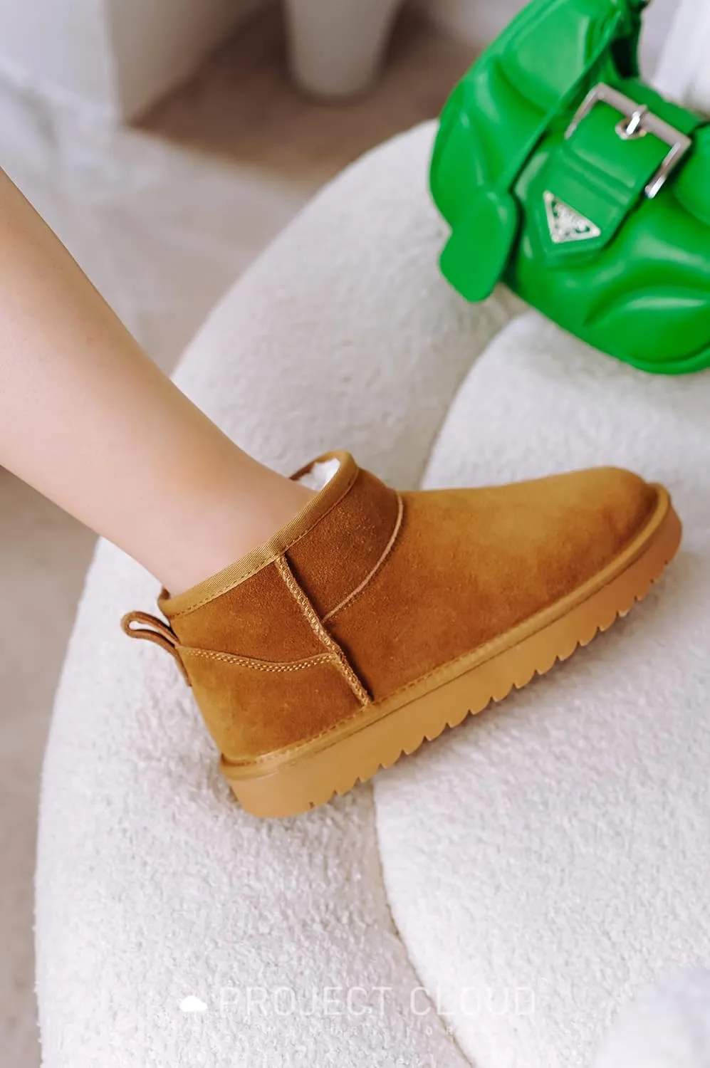 Genuine Suede Ankle Boots for Women - Water Resistant Winter Boots for Women - Memory Foam Insole Trending Shoes for Women - Comfortable Women's Ankle Boots (Hippy)