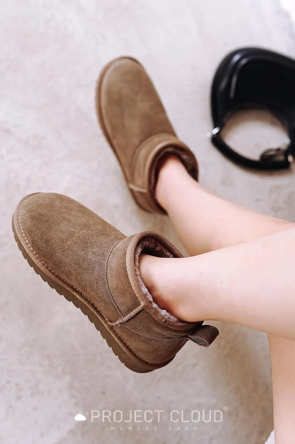 Genuine Suede Ankle Boots for Women - Water Resistant Winter Boots for Women - Memory Foam Insole Trending Shoes for Women - Comfortable Women's Ankle Boots (Hippy)