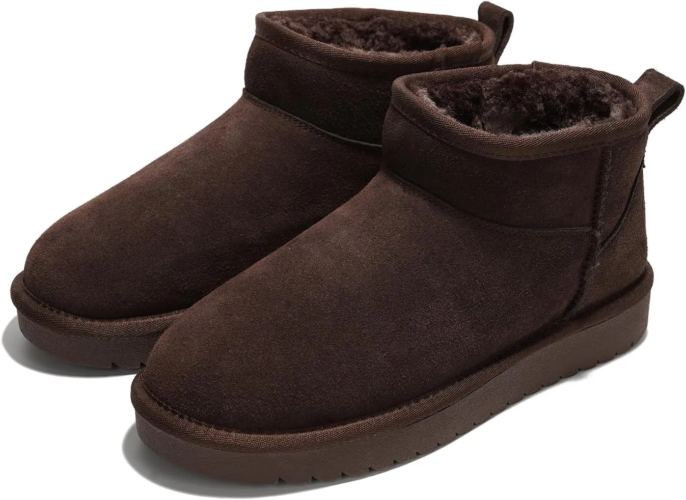 Genuine Suede Ankle Boots for Women - Water Resistant Winter Boots for Women - Memory Foam Insole Trending Shoes for Women - Comfortable Women's Ankle Boots (Hippy)