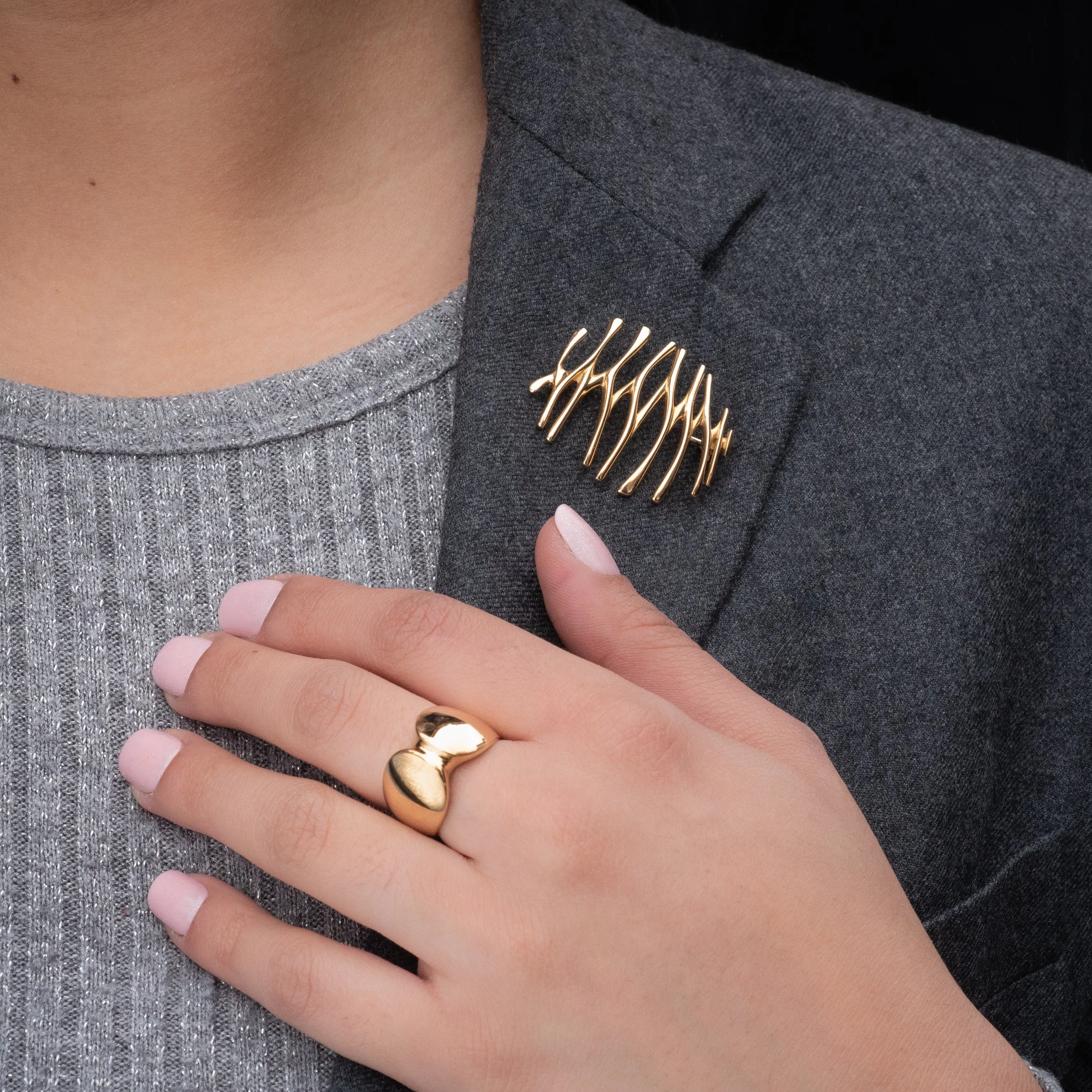 Georg Jensen Solid 18 Karat Ring C. 1950s