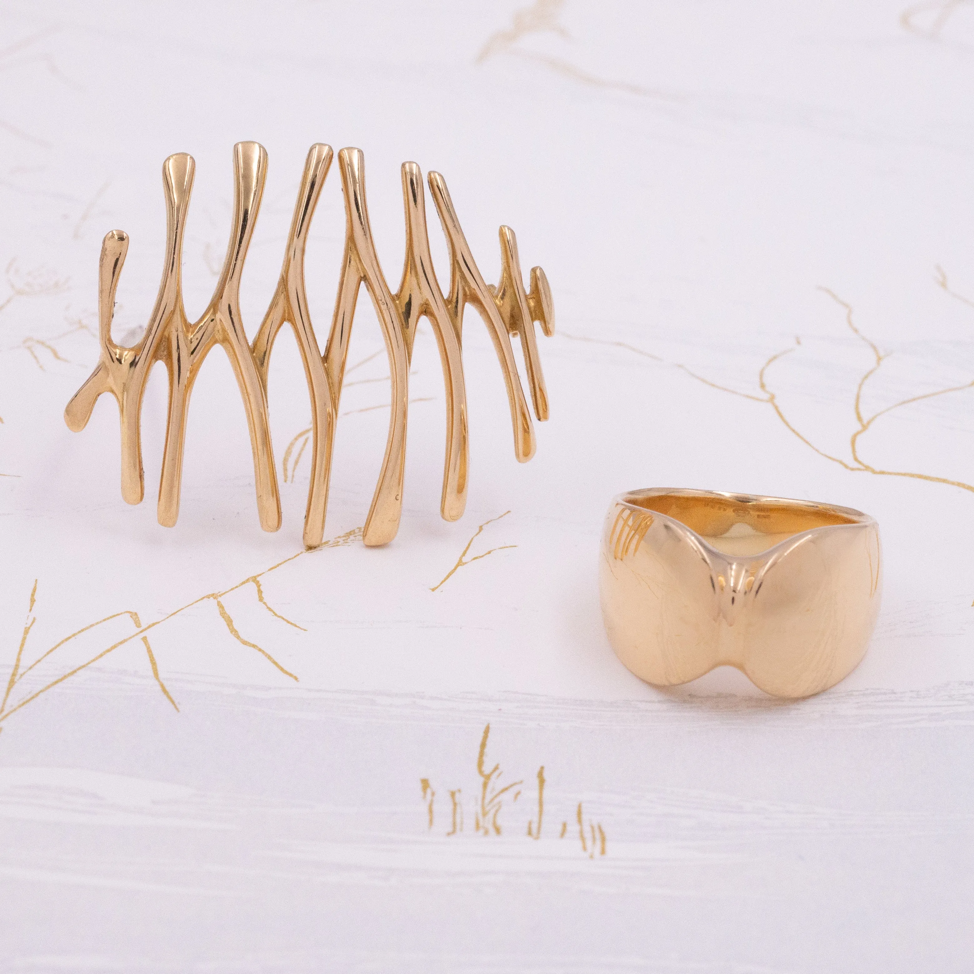 Georg Jensen Solid 18 Karat Ring C. 1950s