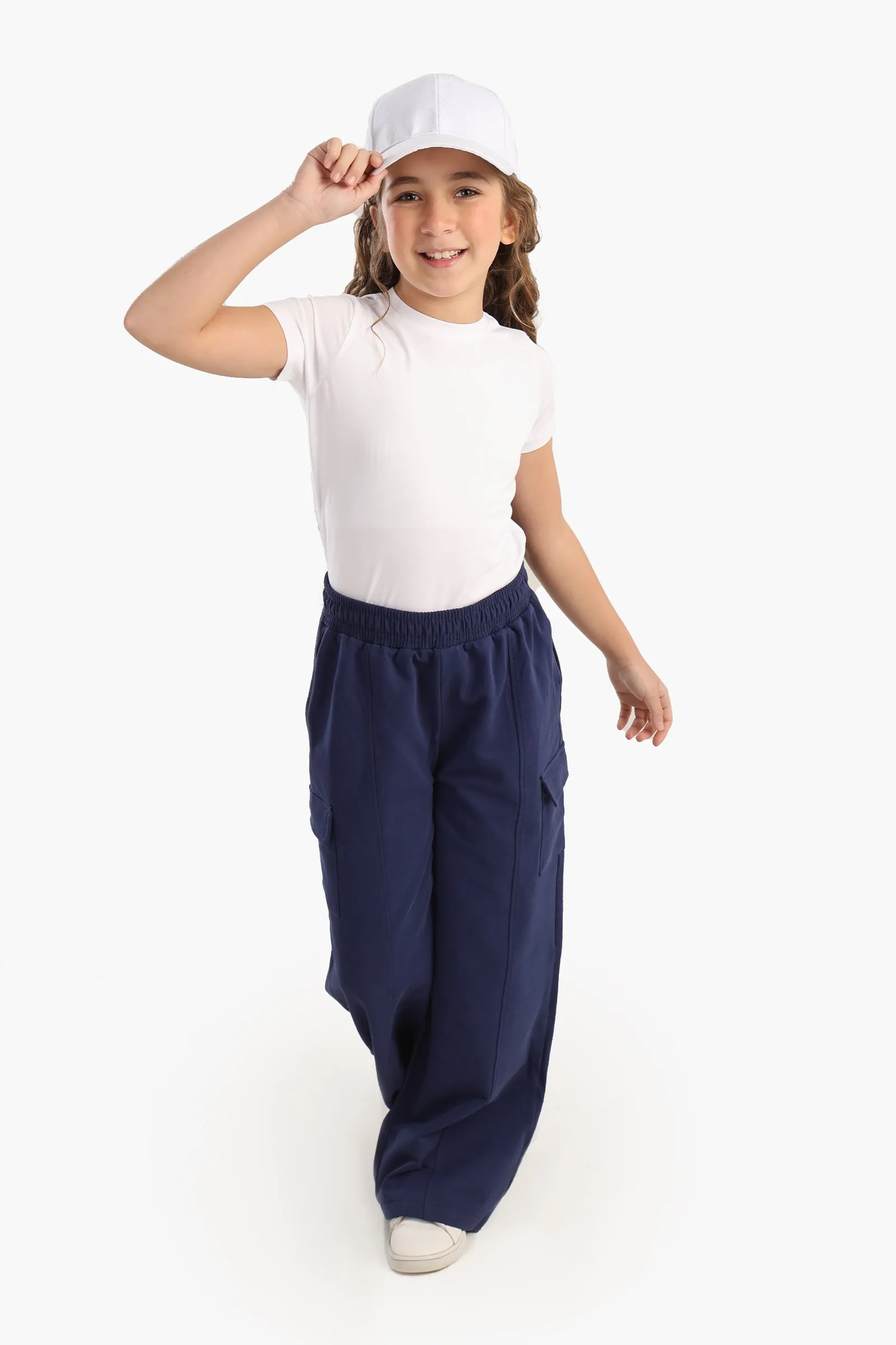 Girly Wide-Leg Cargo Pants