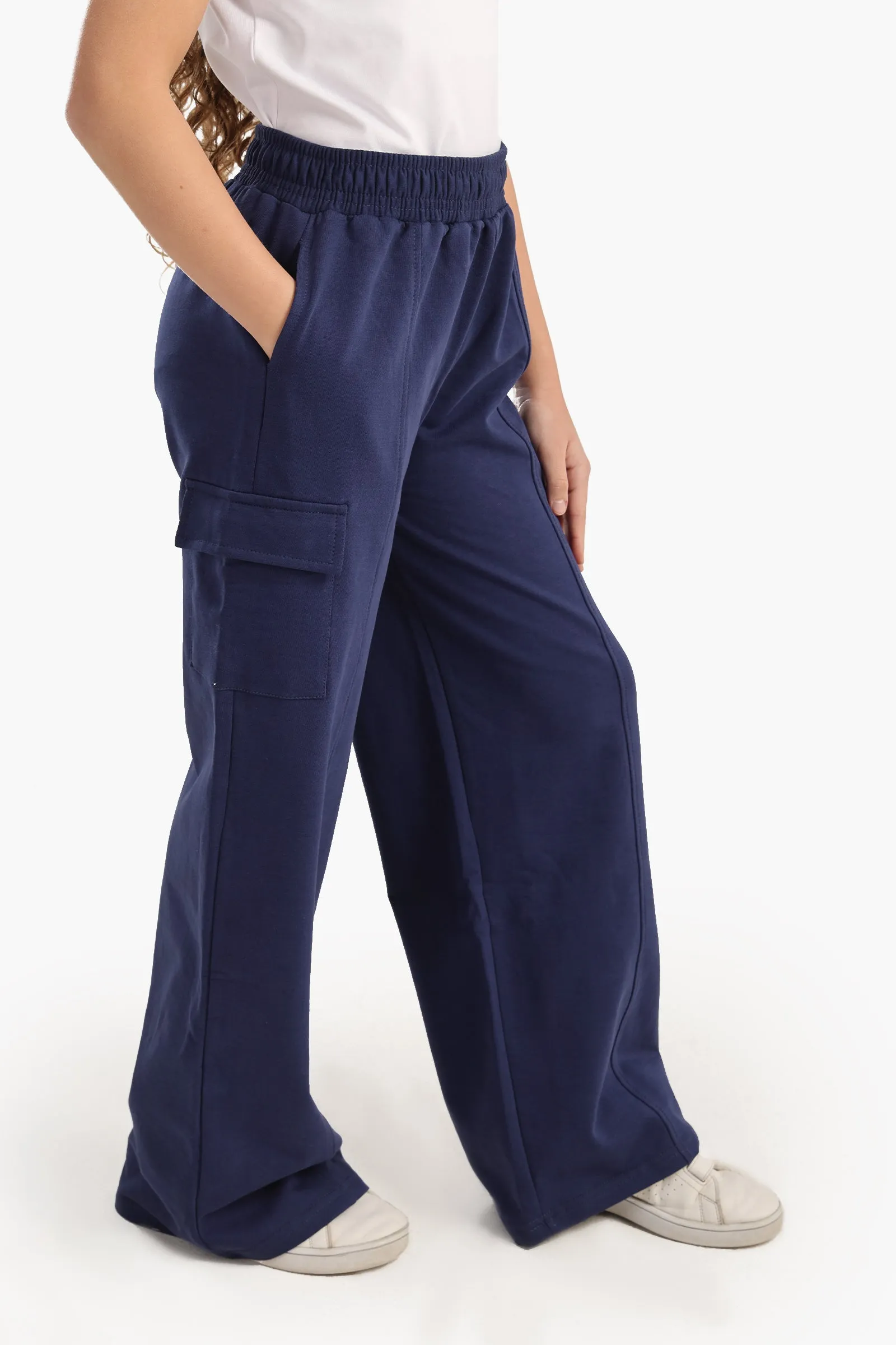 Girly Wide-Leg Cargo Pants