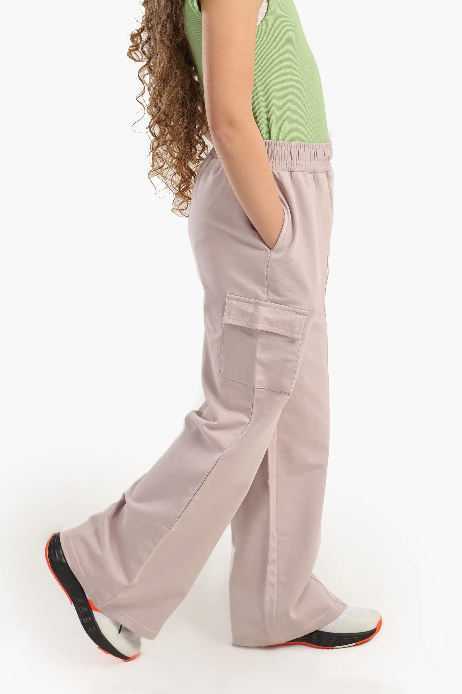 Girly Wide-Leg Cargo Pants