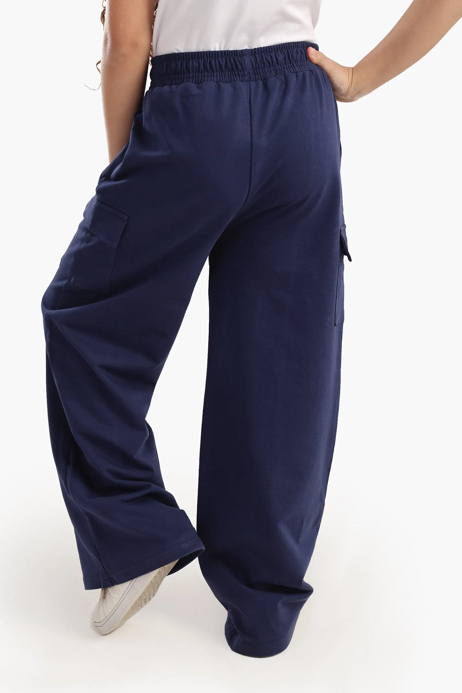 Girly Wide-Leg Cargo Pants
